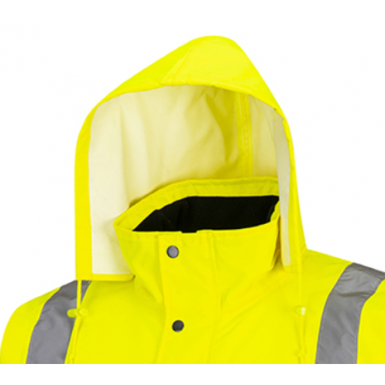 Show details of Safety Jacket Raincoat Construction Reflective Clothes Environmental High Visibility Workwear
