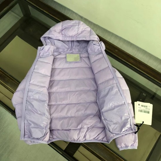 Show details of Youth Winter Solid Color Jacket with Hood