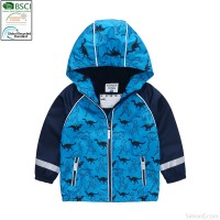 Kids Outdoor Raincoat Waterproof Fleece Jackets for Boys and Girls Softshell Children's Rain Jackets Rainwear Hoody