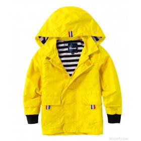Custom Waterproof Windproof Rain Jacket for Boys  Girls' Clothing Outwear Kids Rain Coat  Girls Windbreaker Jacket with Hood