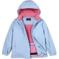 Waterproof Ski Jacket Girls Outdoor Snowboarding windproof Jacket,Fleece Lined Hooded,Kids Warm Winter Snow Coat
