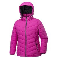 OEM Custom Nylon Jacket Women Padding Coat Padding Jacket With Detached Hood