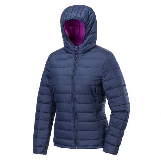 Women Hooded Outwear Custom Winter Warm Outdoor Coat Quilted Padding Jacket image