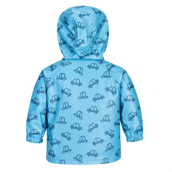 Show details of Children Hooded Spring Windbreaker Jackets 100% Polyester PU Outdoor Jacket with Printing