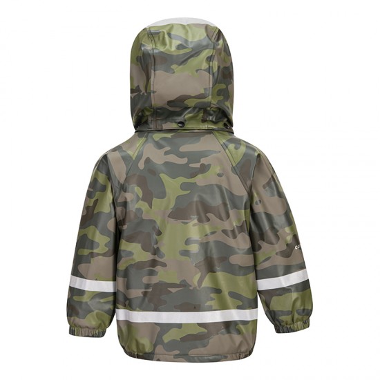 Kids Outdoor Windproof Waterproof Softshell Hoody Jacket image