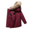 Men's Dawn Jacket with Hood and Fur for Winter Padded Puffer Ultra Light Men Down Jacket Padded Jacket image