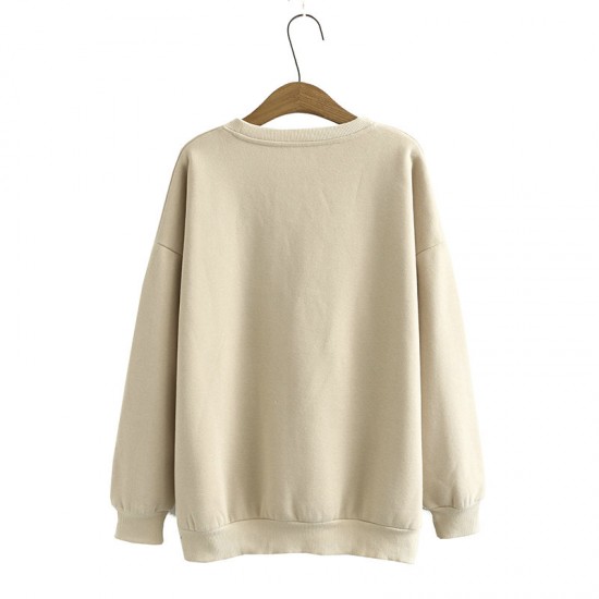 Show details of Fashion Plain Sweatshirt High Quality Pullover Sweatshirt Without Hood