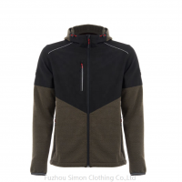 Fashion and Warm Soft Half Polyester Outdoor Workwear Softshell Jacket for Men